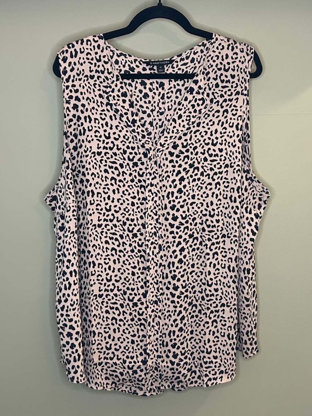41 Hawthorn Animal Print Sleeveless Blouse